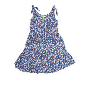 BOG Collective Mini Dress Bold Floral Print Lace Detail Adjustable Straps  Women